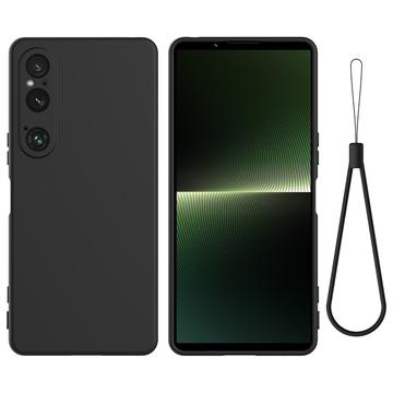 Tekuté silikonové pouzdro na Sony Xperia 1 VI - Černé