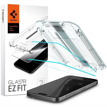 iPhone 15/16 Spigen Glas.tR Ez Fit Ochrana obrazovky - 2 ks.