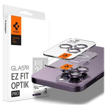 Spigen Glas.tR Ez Fit Optik Pro iPhone 14 Pro/14 Pro Max/15 Pro/15 Pro Max/16 Pro/16 Pro Max Chránič Objektivu Fotoaparátu - Deep Purple