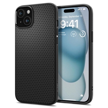 iPhone 15 Plus Spigen Liquid Air TPU Pouzdro - Černé