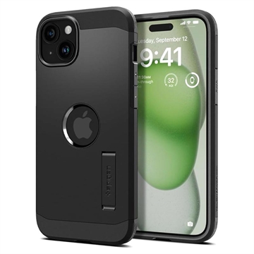 iPhone 15 Plus Spigen Tough Armor Mag Pouzdro - Černé