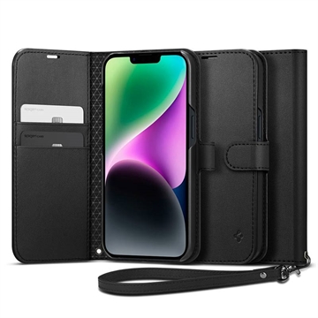 Peněženka Spigen Wallet S pro iPhone 14 - Černá