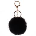 Stylish Pom Pom Keyring - Black