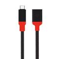 Tactical Pin4Fun USB-C / Lightning Adapter - 10cm - Black / Red