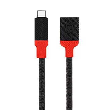 Tactical Pin4Fun USB-C / Lightning Adapter - 10cm - Black / Red