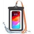 Tech-Protect UWC9 Universal Waterproof Case - 8.9" - Black / Orange