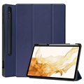 Tri -Fold Series Samsung Galaxy Tab S8+ Smart Folio Case - tmavě modrá