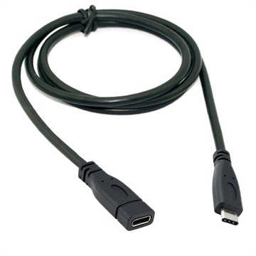 USB 3.1 Type-C / USB 3.1 Type-C prodlužovací kabel-černá