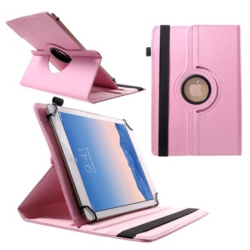 Universal Rotary Folio pouzdro pro tablety - 9-10 " - Pink