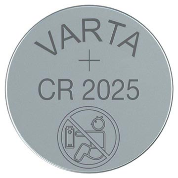 Varta CR2025/6025 LITHIM TLAKOVÁ BARTERY - 3V