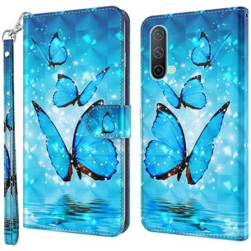 Wonder Series OnePlus Nord CE 5G peněženka - Blue Butterfly