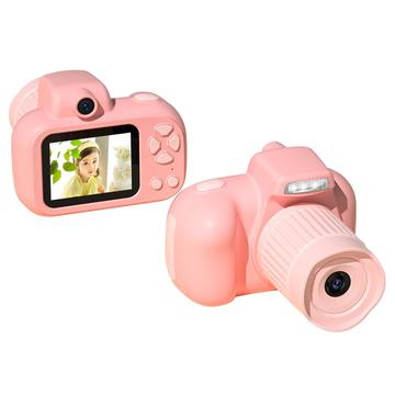 X18 Kids Mini Digital Camera - HD Video Recording, 32GB - Pink