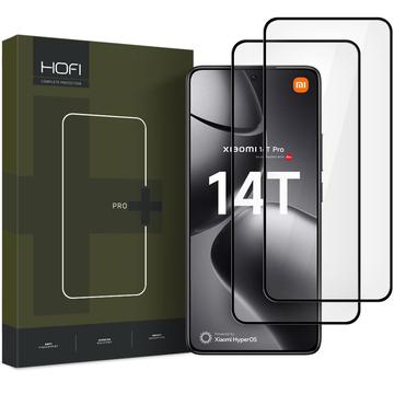 Xiaomi 14T/14T Pro Hofi Premium Pro+ Ochranné Tvrzené Sklo na Displej - 2 Ks. - Černý Okraj