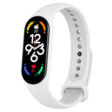 Xiaomi Mi Band 5/6/7 Matte Silicone Band - White