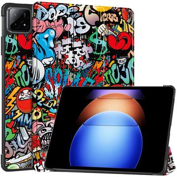 Pouzdro Smart Folio pro Xiaomi Pad 6S Pro 12.4 řady Tri-Fold – Graffiti