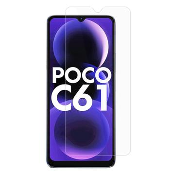 Xiaomi Poco C61 Tempered Glass Screen Protector - 9H, 0.3mm - Case Friendly  - Clear