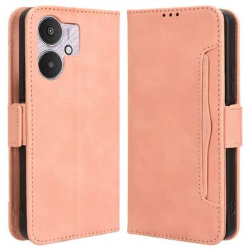 Xiaomi Poco M6/Redmi 13R Cardholder Series Wallet Case - Pink