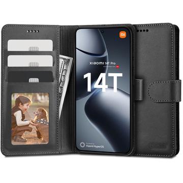 Xiaomi 14T Pro Tech-Protect Wallet Case W. Magnet & Stand - Black