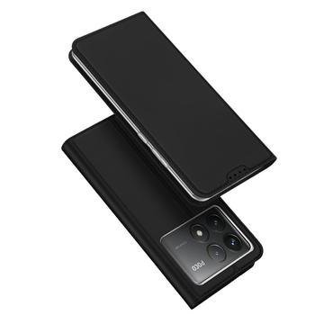 Xiaomi Redmi K70/K70 Pro/Poco F6 Pro Dux Ducis Skin Pro Flip Pouzdro - Černá