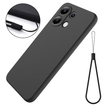 Tekuté silikonové pouzdro na Xiaomi Redmi Note 13 4G - Černé