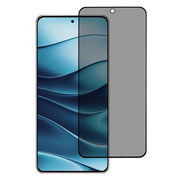 Xiaomi Redmi Note 14 Full Cover Ochranné Tvrzené Sklo Privacy - Černý Okraj