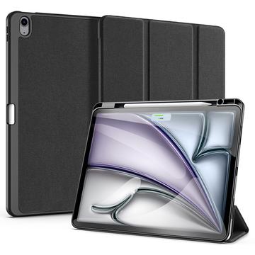 iPad Air 13 (2024) Dux Ducis Domo Tri-Fold Pouzdro Smart Folio - Černé