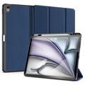 iPad Air 13 (2024) Dux Ducis Domo Tri-Fold Pouzdro Smart Folio - Modrý