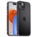 iPhone 15 Plus iPaky Hybrid Case - Carbon Fiber - Black