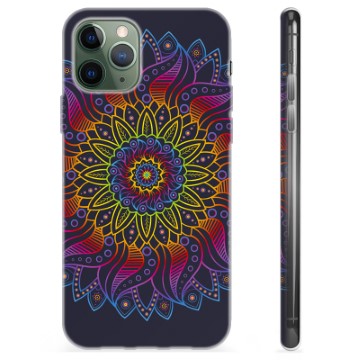 Pouzdro TPU iPhone 11 Pro - Barevná mandala