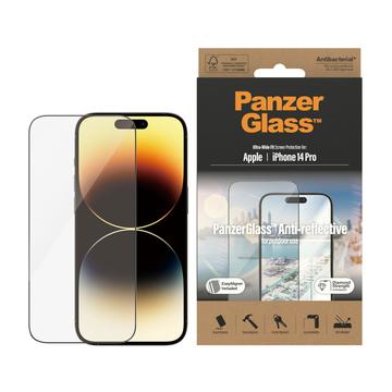 Ochranné tvrzené sklo iPhone 14 Pro PanzerGlass Ultra-Wide Fit Anti-Reflective EasyAligner - Černá hrana