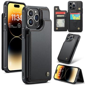 iPhone 14 Pro Max Caseme C22 Case RFID Card Wallet - Black