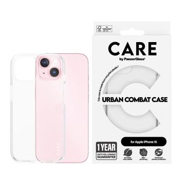 iPhone 15 PanzerGlass Care Urban Combat Case - Transparent