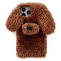 iPhone 15 Pro Adorable Teddy Dog-Shaped Plush Case