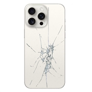 iPhone 15 Pro Back Cover Repair - Glass Only - White