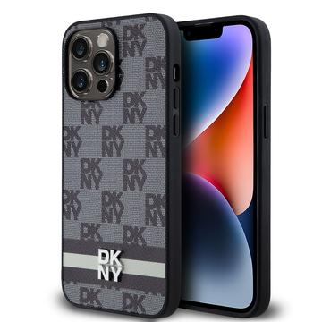 iPhone 15 Pro Max DKNY Checkered Pattern and Stripe Case