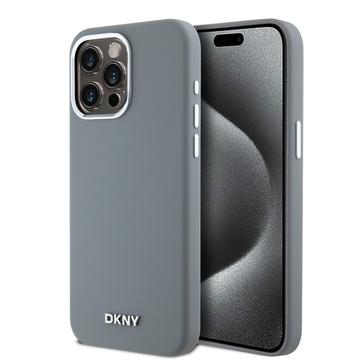 iPhone 15 Pro Max DKNY Liquid Silicone Metal Logo Case - Magsafe Compatible