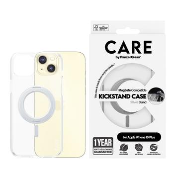 iPhone 15 Pro Max PanzerGlass Care Kickstand Case - MagSafe Compatible - Silver