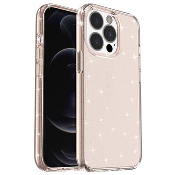 Stylové hybridní pouzdro řady Glitter pro iPhone 15 Pro Max – Zlato