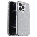 Stylové hybridní pouzdro řady Glitter pro iPhone 15 Pro Max – šedé
