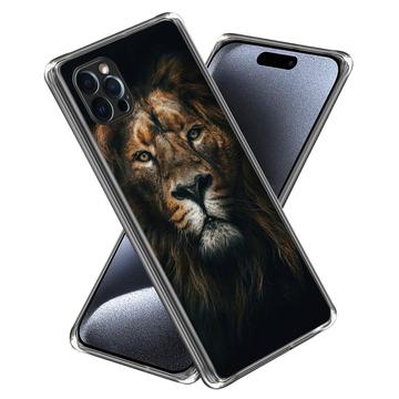 iPhone 15 Pro Max Stylové Pouzdro Ultra-Slim TPU - Lev