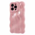 TPU pouzdro na iPhone 15 Pro Wavy Edge Candy Bubbles - růžové