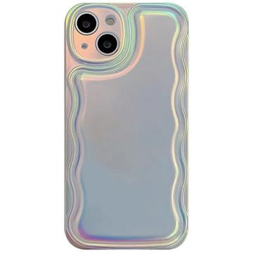 Pouzdro iPhone 15 Radiant Wavy Laser Aurora