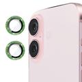 iPhone 16/16 Plus Hat Prince Glitter Camera Lens Protector - Green