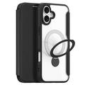 iPhone 16 Dux Ducis Skin X Pro Magnetic Flip Case - Black