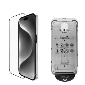 iPhone 16 Guess 2.5D Tempered Glass Screen Protector - 9H - Black Edge