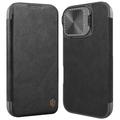 iPhone 16 Nillkin Qin Prop Flip Case - Black