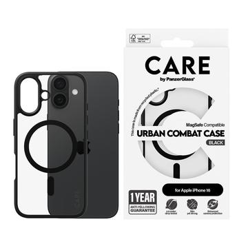 iPhone 16 PanzerGlass Care Urban Combat Case - MagSafe Compatible - Black