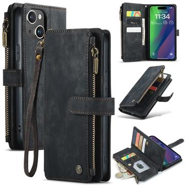 iPhone 16 Plus Caseme C30 Multifunctional Wallet Case - Black