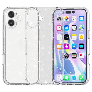 Stylové hybridní pouzdro řady Glitter pro iPhone 16 Plus