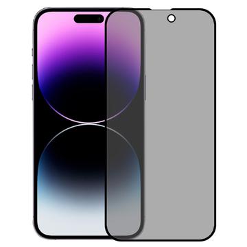 iPhone 16 Full Cover Ochranné Tvrzené Sklo Privacy - Černý Okraj